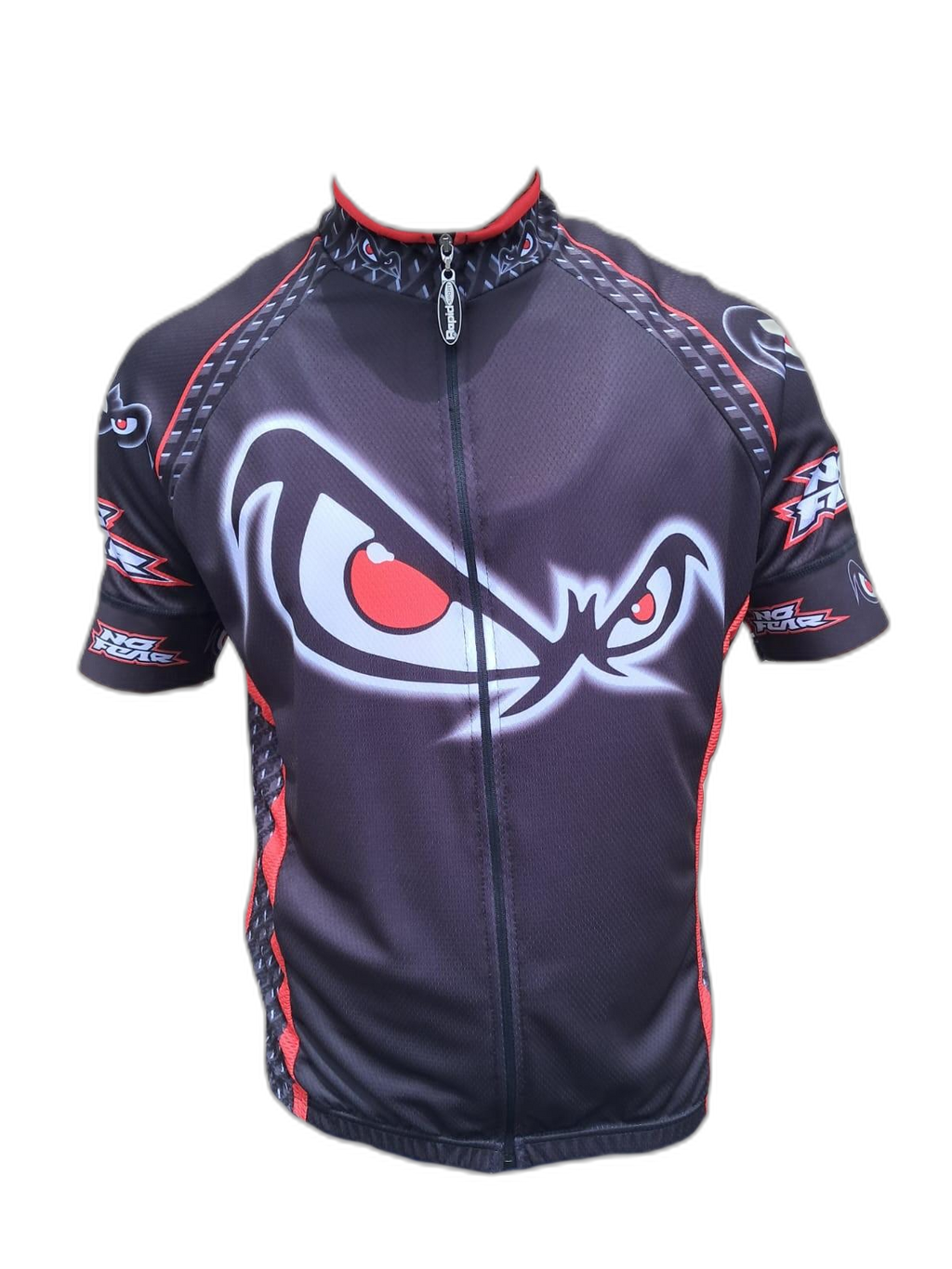 Mens Cycling Shirt No Fear Front (background removed)