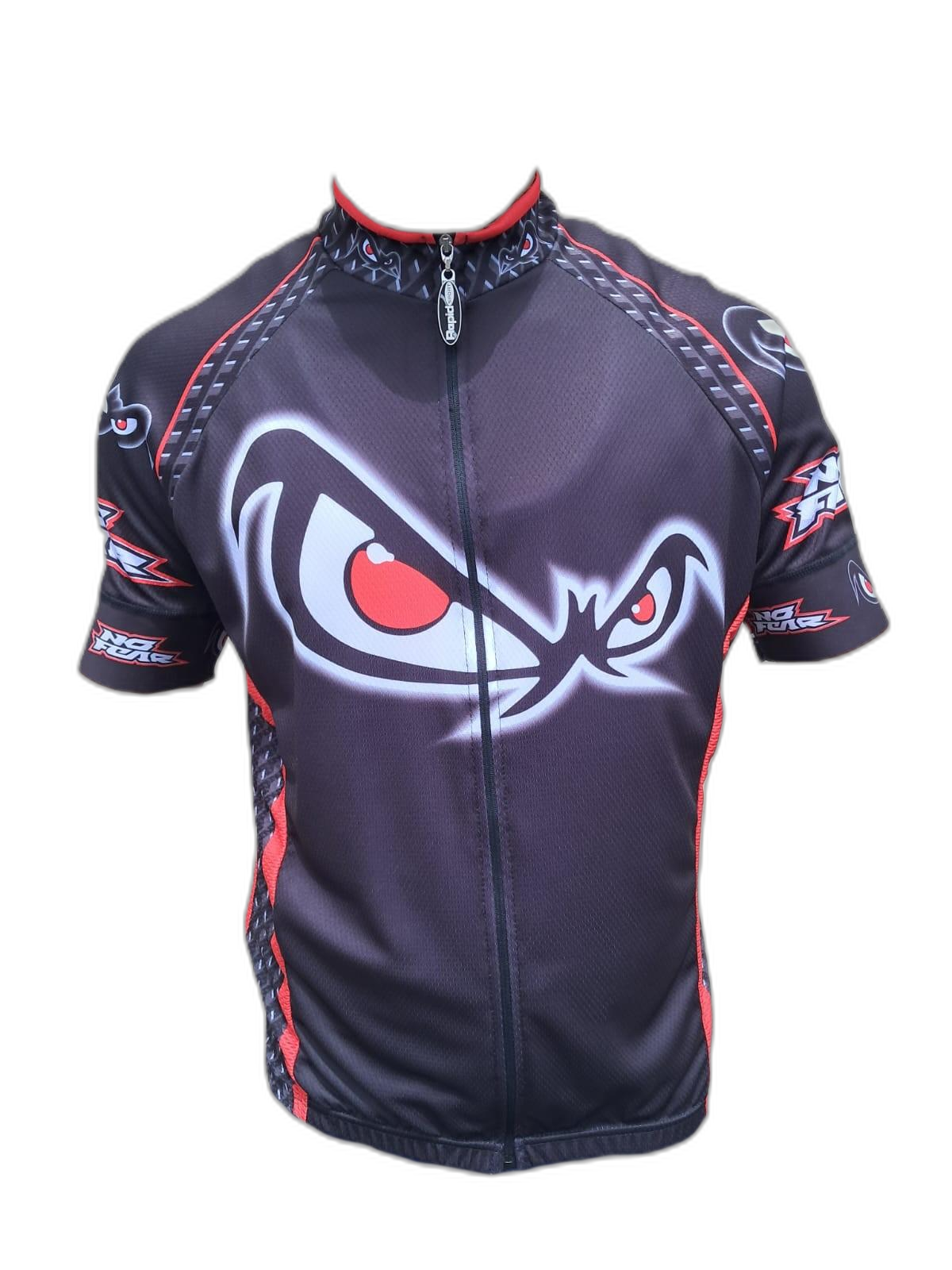 Mens Cycling Shirt No Fear Front (background removed)