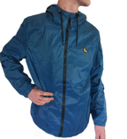 Mens Light Weight Rain Jacket Teal (background removed)