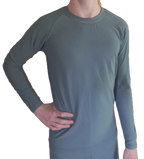 Mens Long Sleeve Thermal Top Grey (background removed)