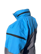 Mens Ski Jacket Blue Black Side Pocket (background removed)