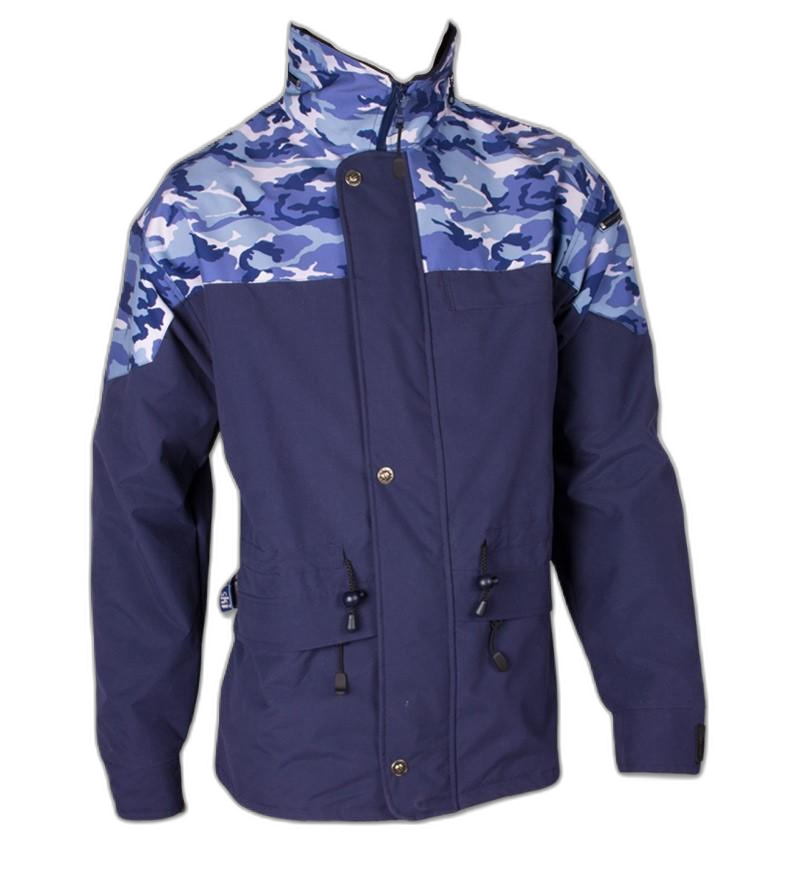 Mens Ski Jacket Blue Camo (background removed)