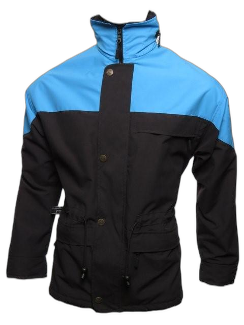 Mens Snow Ski Jacket Blue Black (background removed)