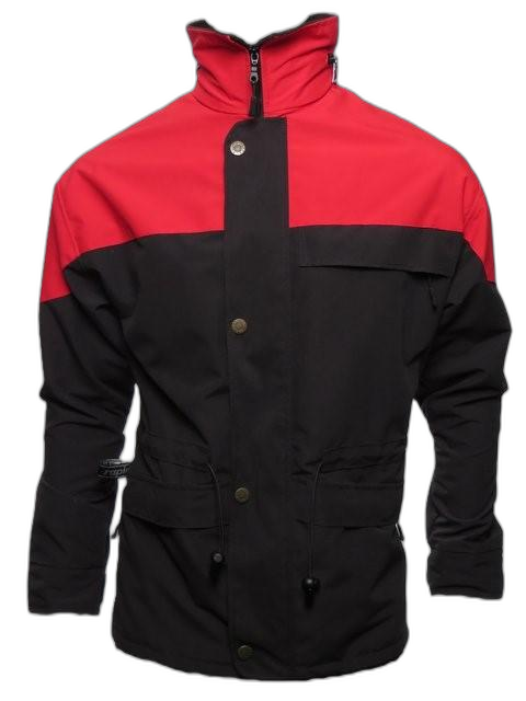 Mens Snow Ski Jacket Red Black (background removed)