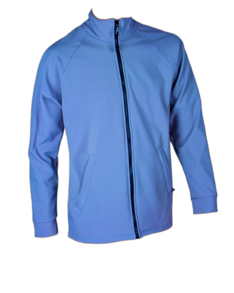 Mens Soft Shell Jacket Blue (background removed)