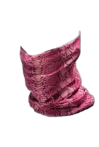 Neck Gaiter Pink Snakeskin Print (background removed)
