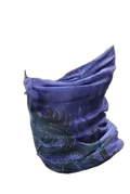 Neck Gaiter Purple Green Multi Print (background removed)