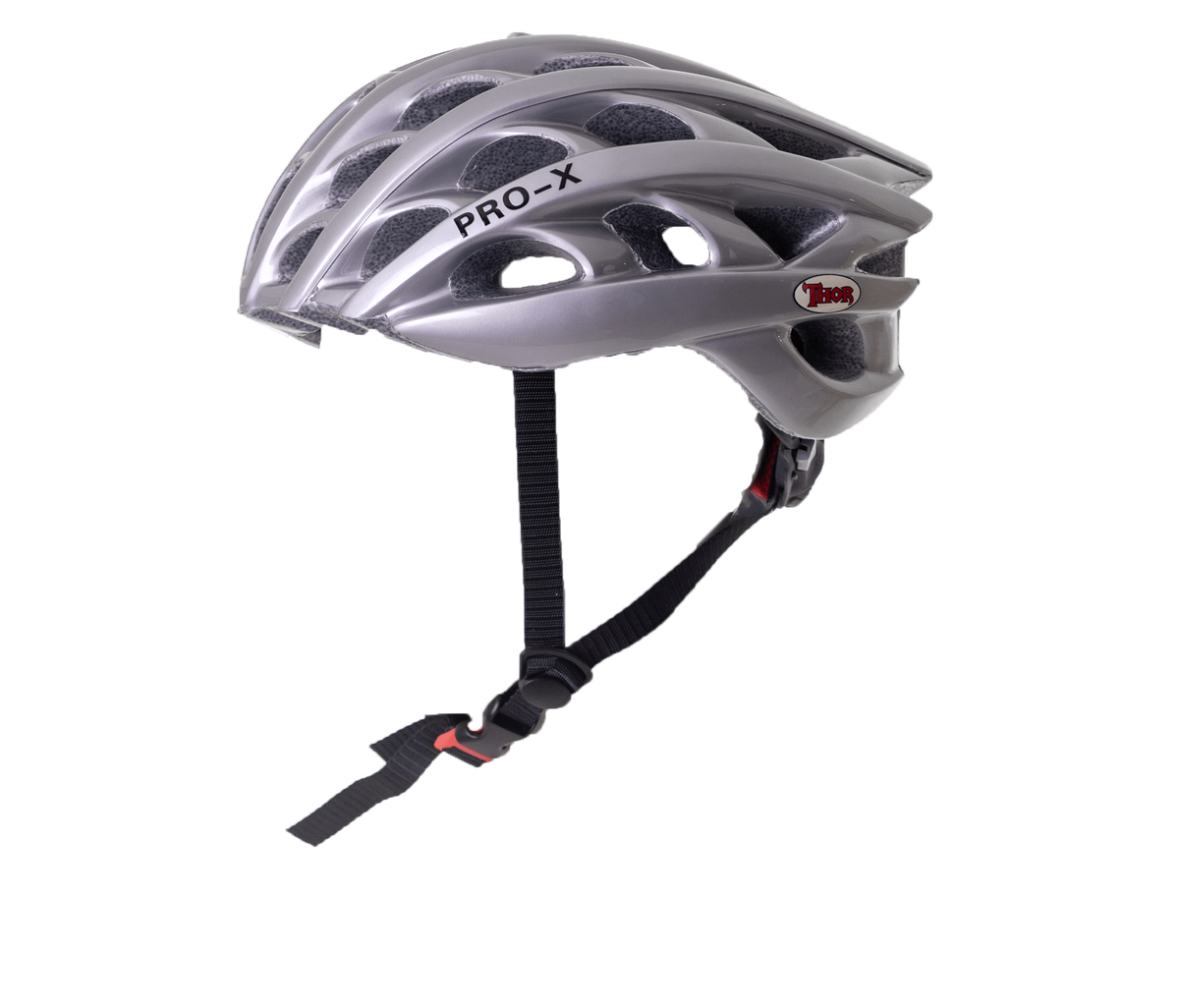 Pro X Cycling Helmet Silver (background removed)