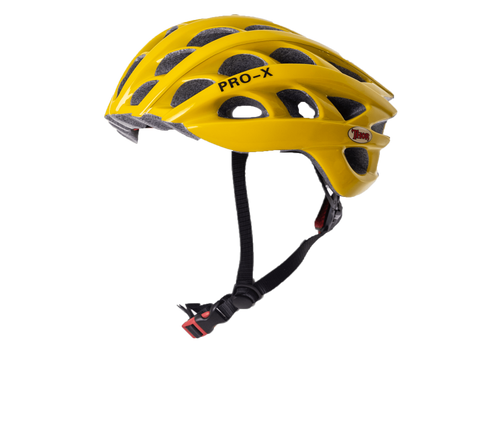 Pro X Cycling Helmet Yellow (background removed)