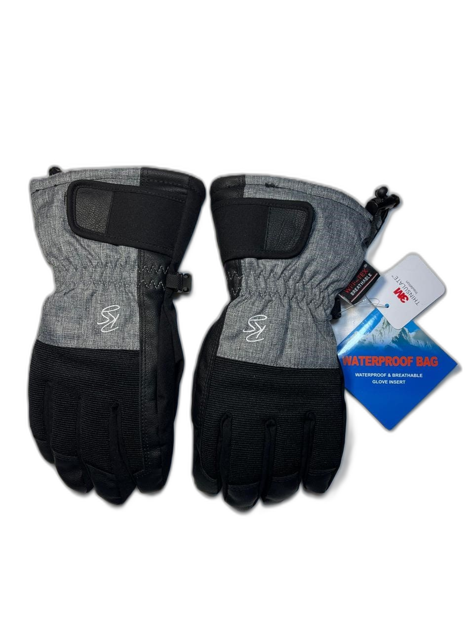 Rapid Sport Adult Ski Gloves Top (background removed)