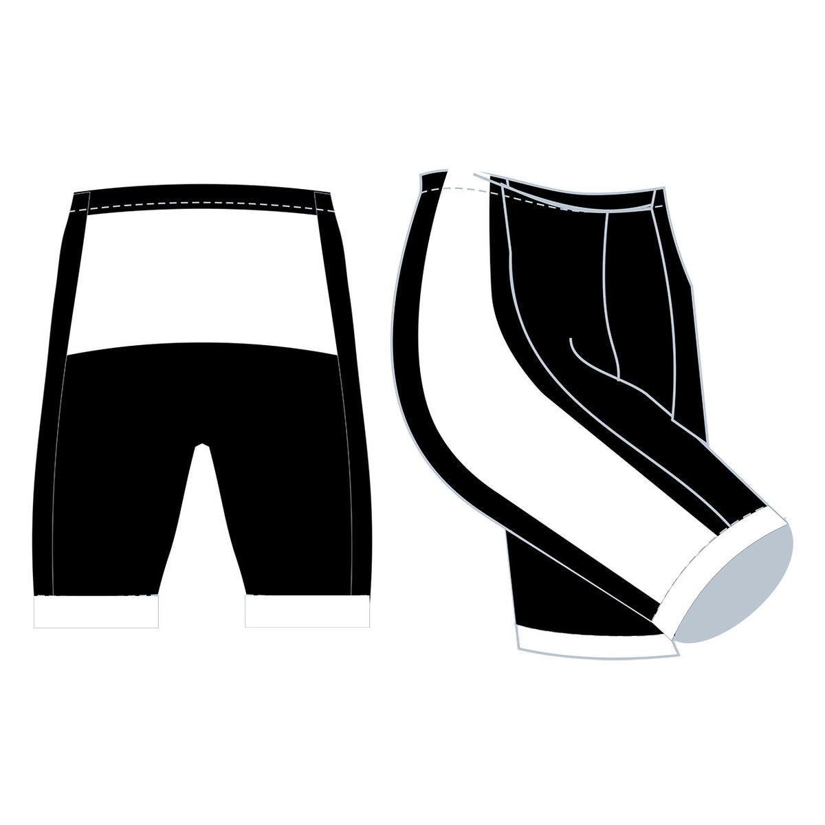 Custom bike shorts template