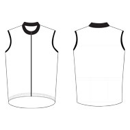 Cycling gilet template