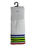South African Striped Cycling Socks White (background removed)