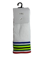 South African Striped Cycling Socks White (background removed)
