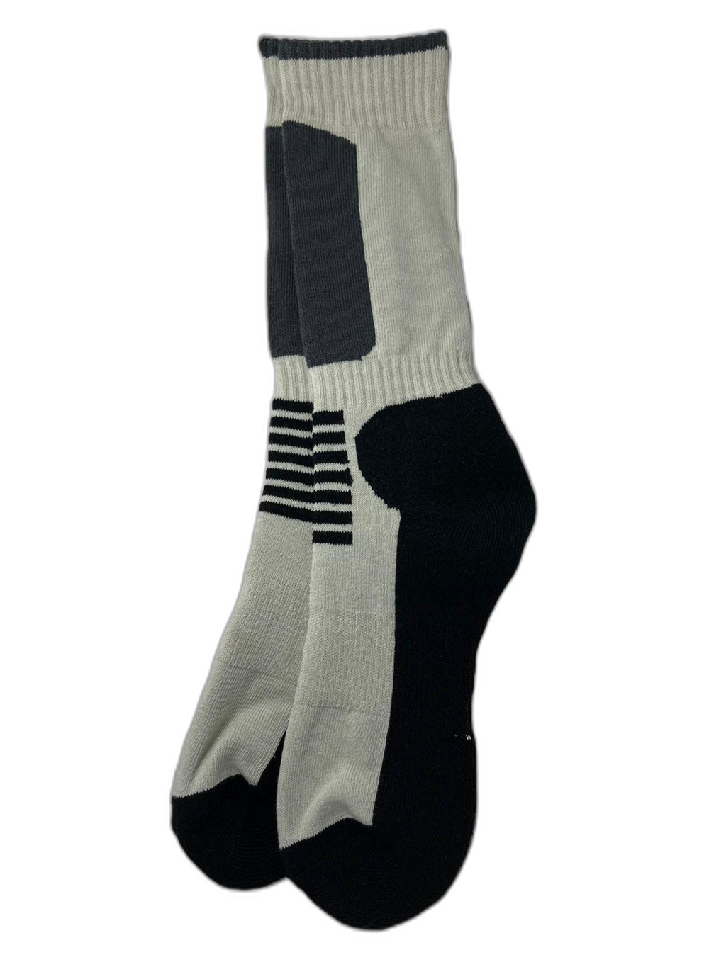 Thermal Hiking Sock Black White 1 (background removed)