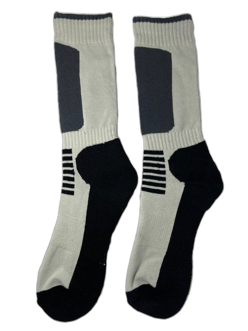 Thermal Hiking Sock Black White 2 (background removed)