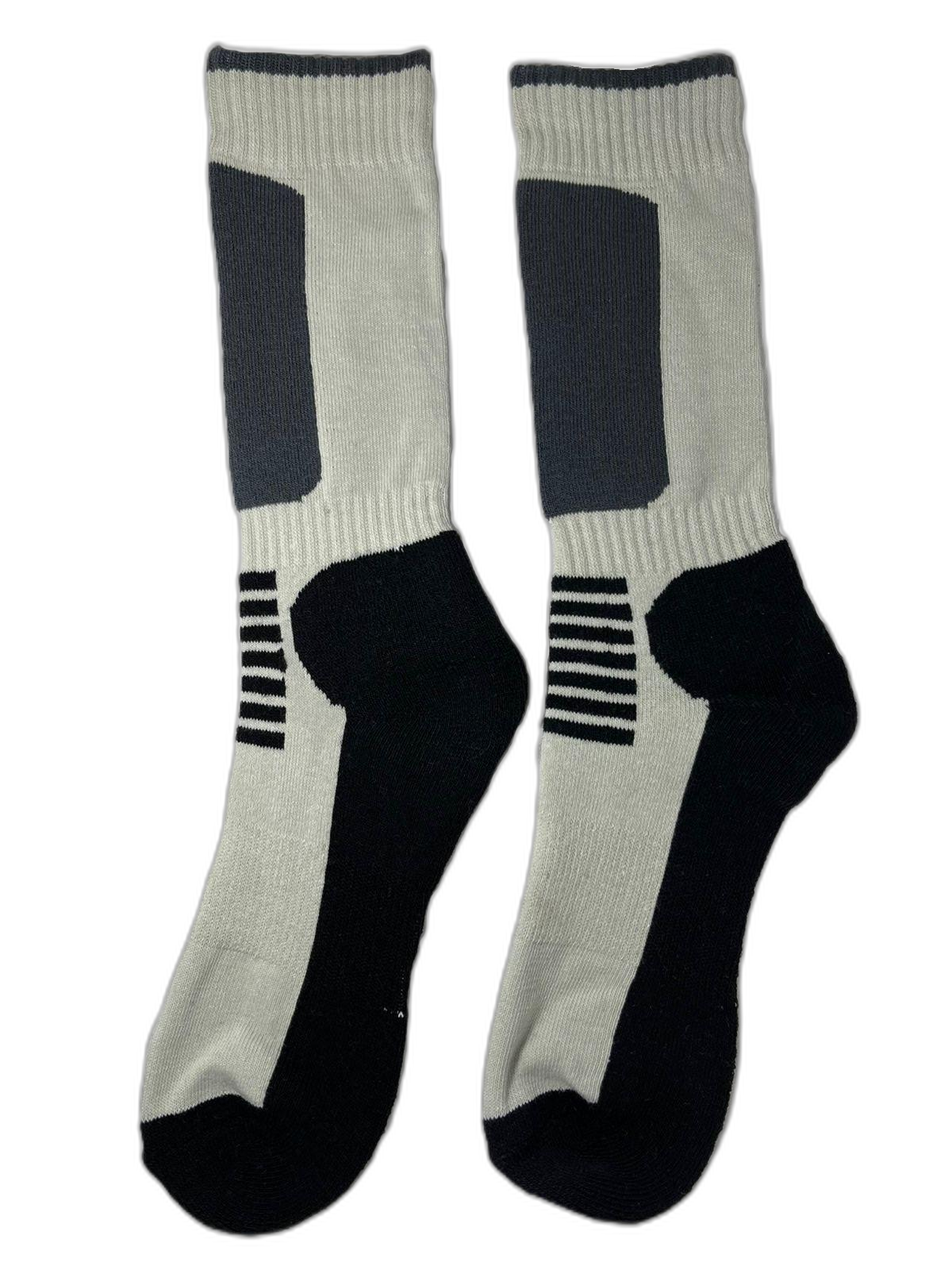 Thermal Hiking Sock Black White 2 (background removed)