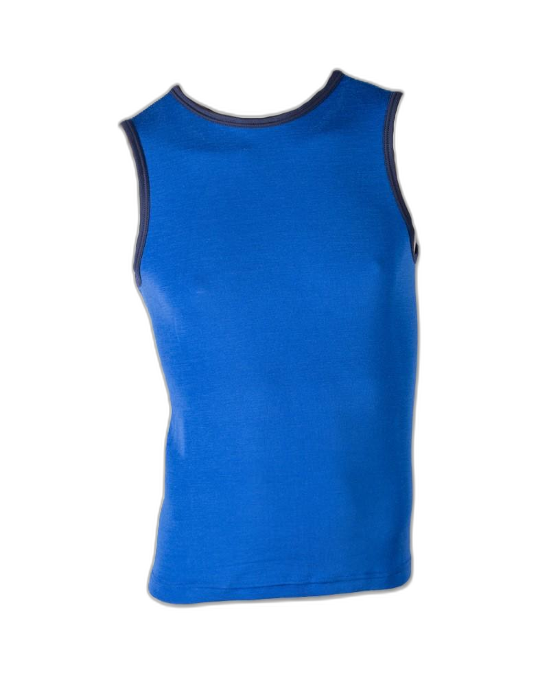 Thermal Vest Mens Blue (background removed)