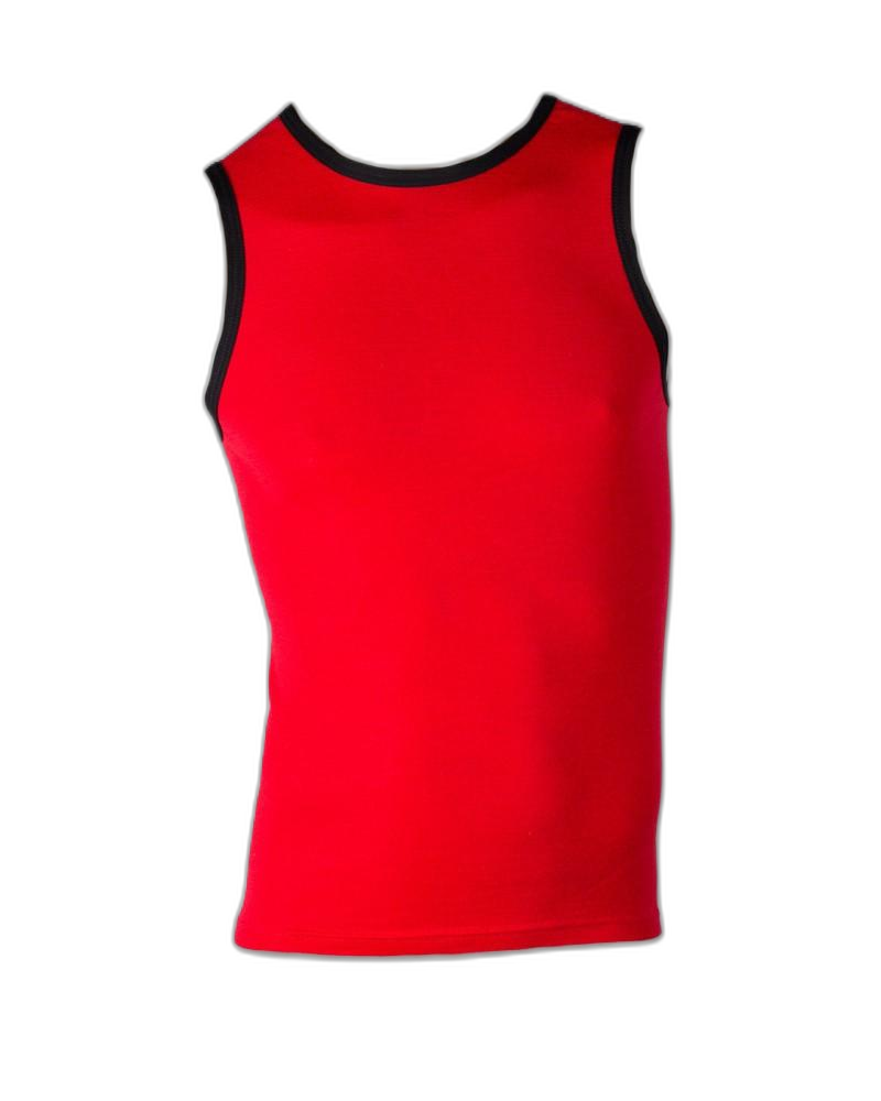 Thermal Vest Mens Red (background removed)
