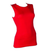Thermal Vest Women Red (background removed)