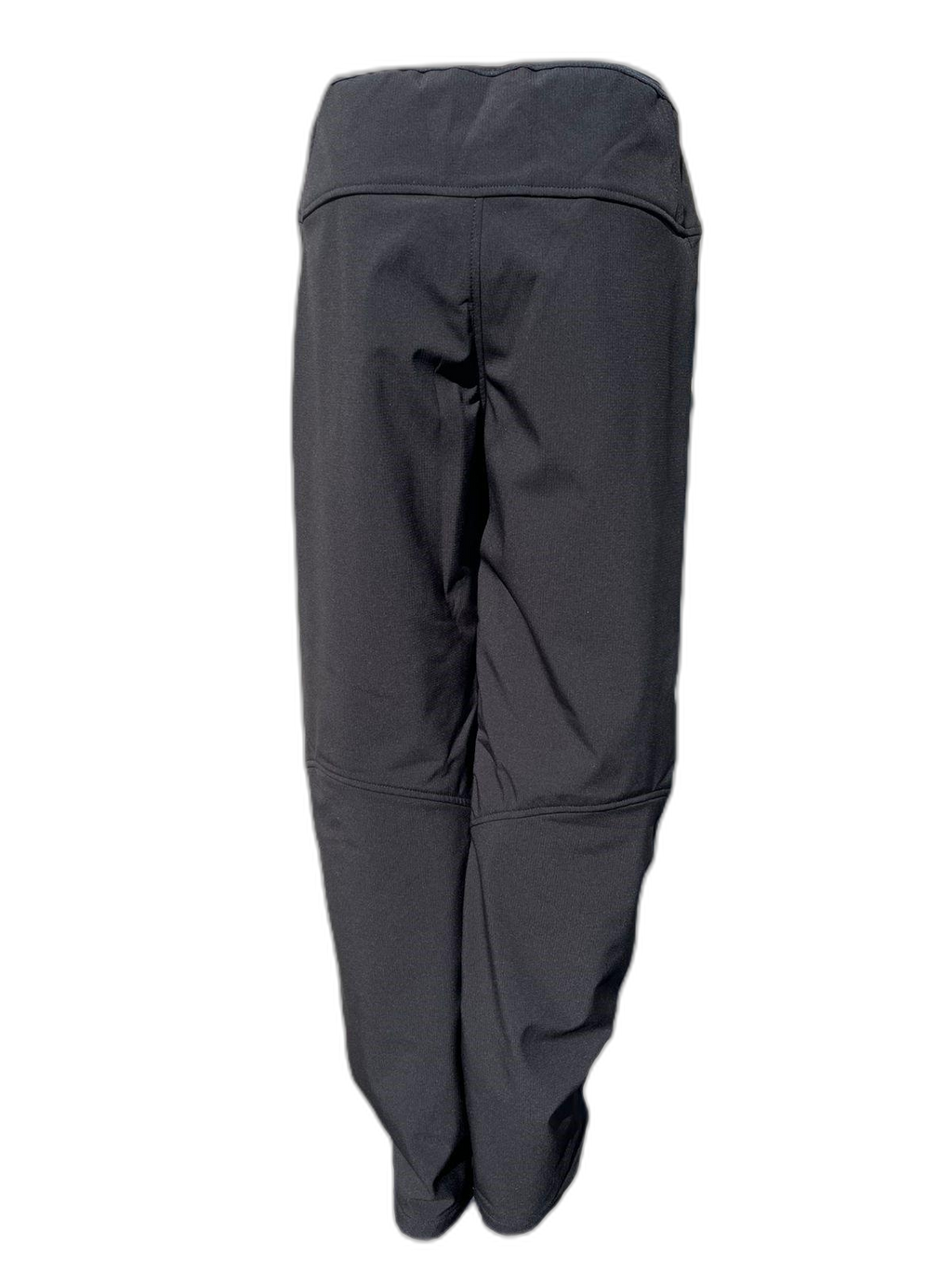Womens Ski Pants Black Softshell Back (background removed)
