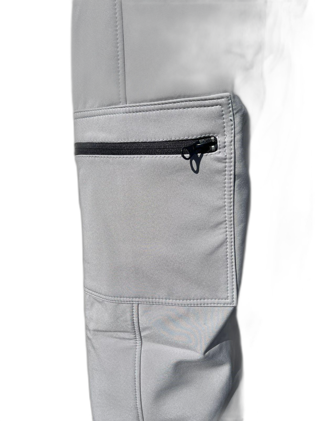 Womens Ski Pants Gray Pocket (background removed)