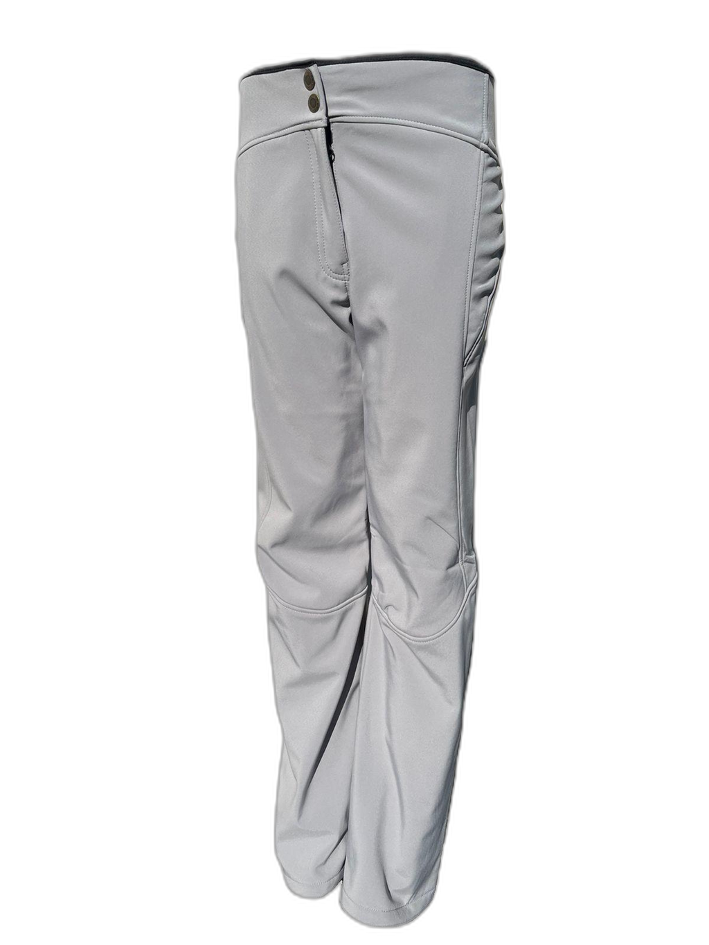 Womens Ski Pants Grey Softshell Side (background removed)