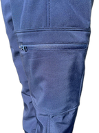 Womens Ski Pants Navy Side (background removed)