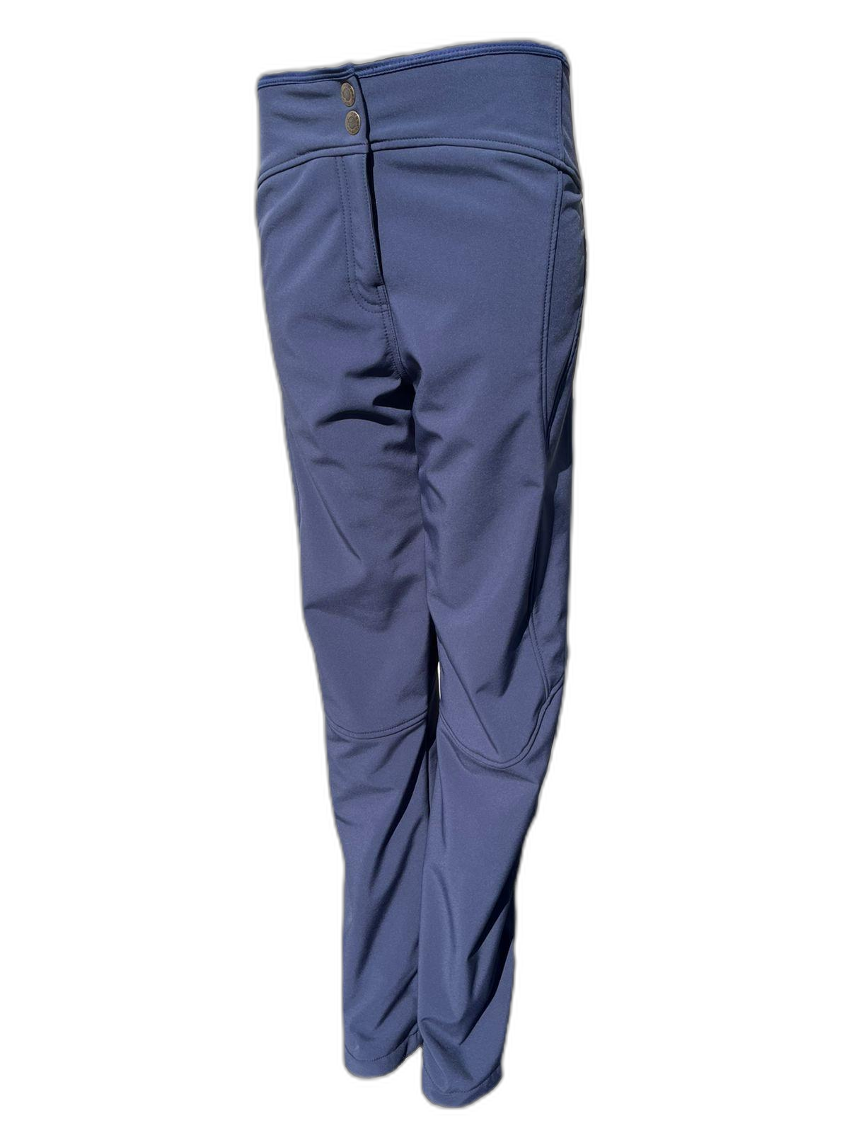 Womens Ski Pants Navy Softshell Front (background removed)