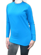 Womens Thermal Long Sleeve Top Royal Blue (background removed)