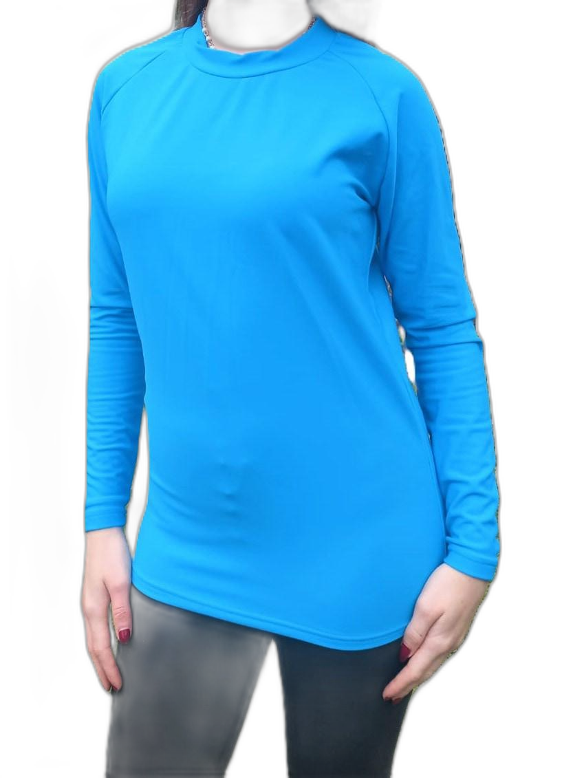 Womens Thermal Long Sleeve Top Royal Blue (background removed)