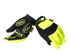 Xtrail Long Finger Cycling Gloves Yellow (background removed)